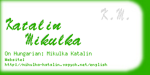 katalin mikulka business card